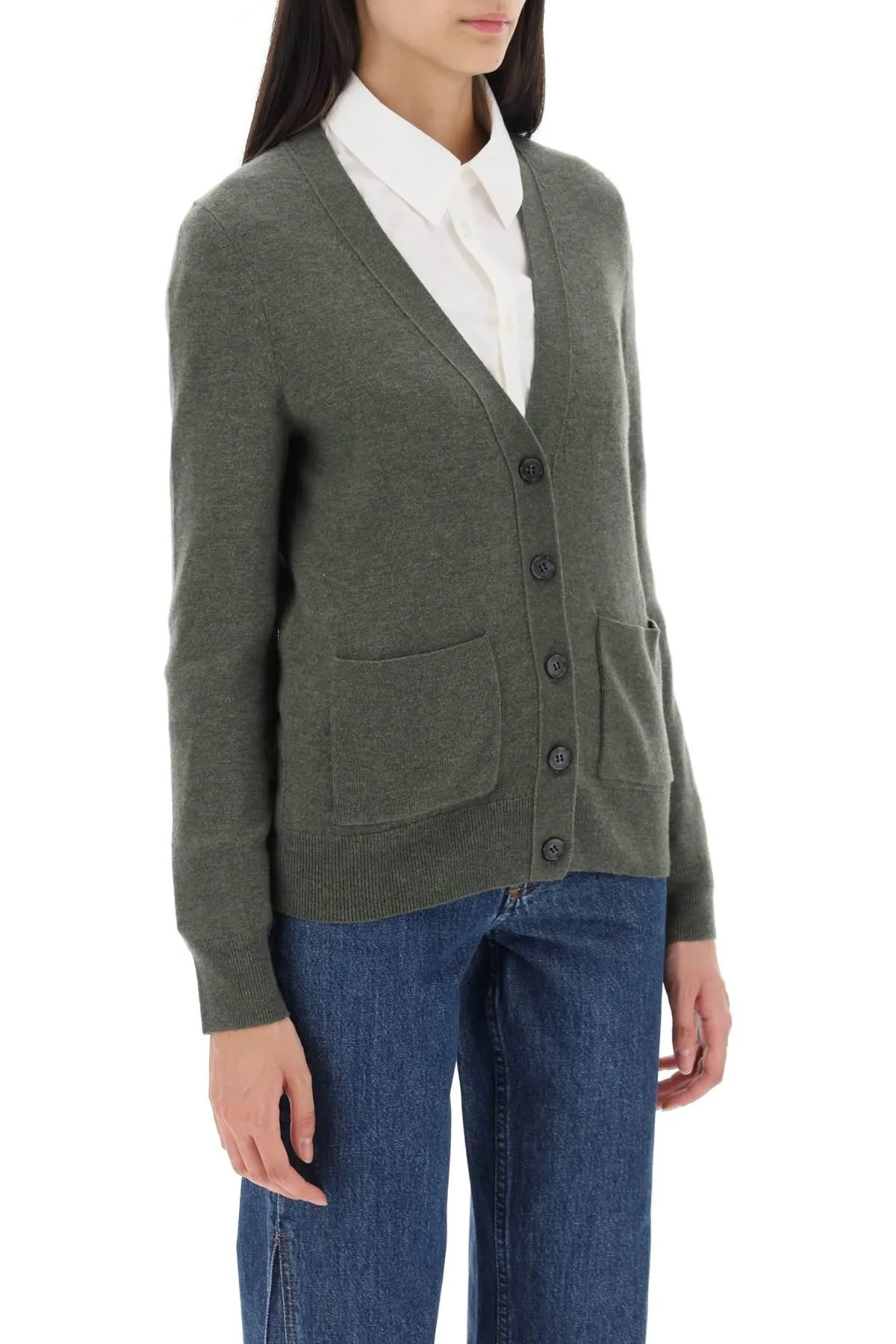 A.P.C. 'Louisa' Cardigan In Virgin Wool