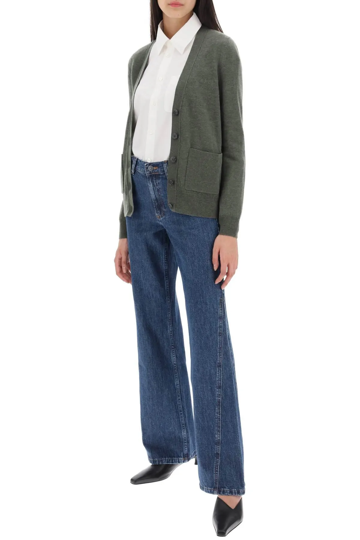 A.P.C. 'Louisa' Cardigan In Virgin Wool