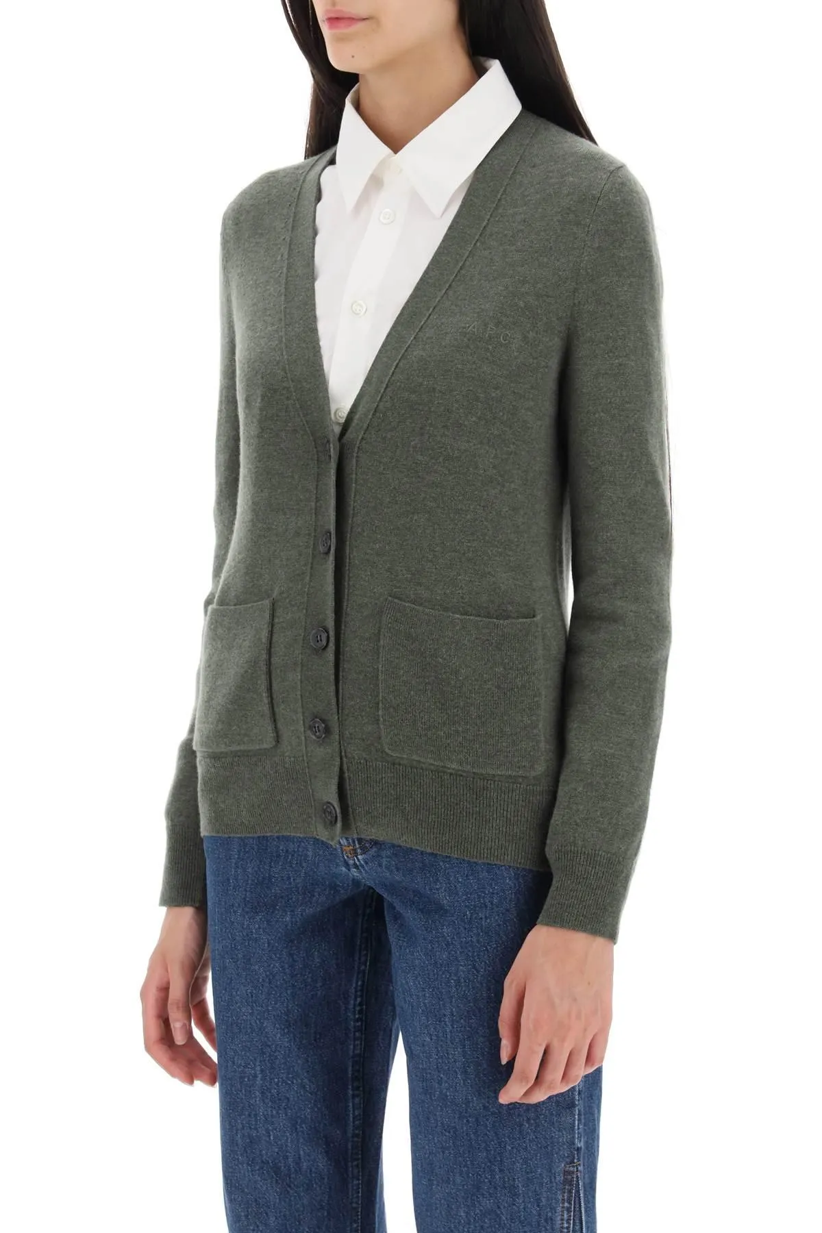 A.P.C. 'Louisa' Cardigan In Virgin Wool
