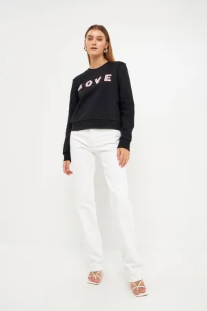 Beaded Sweatshirt