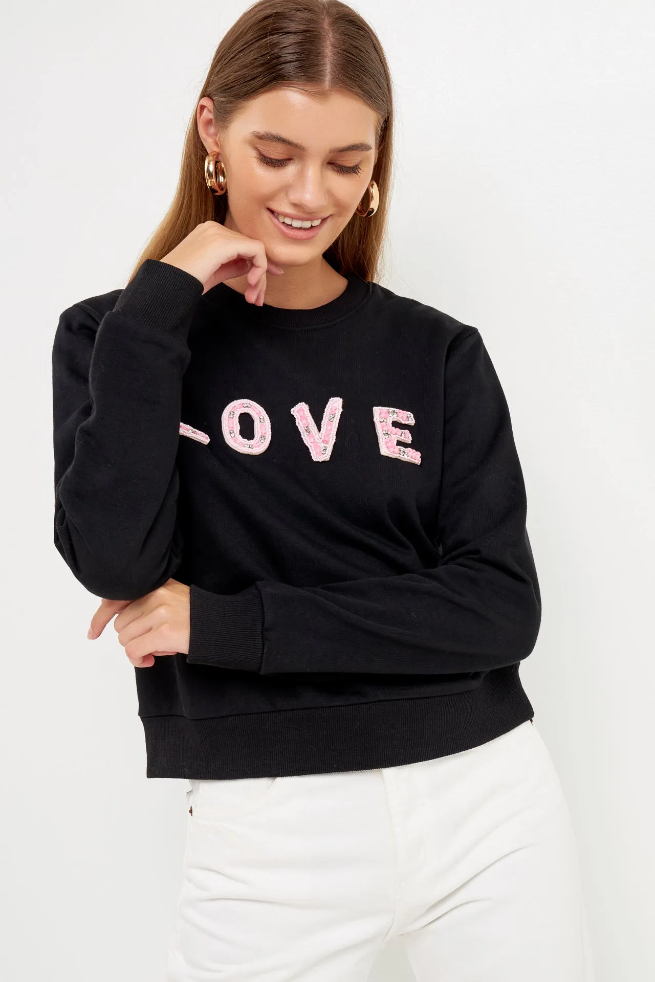 Beaded Sweatshirt