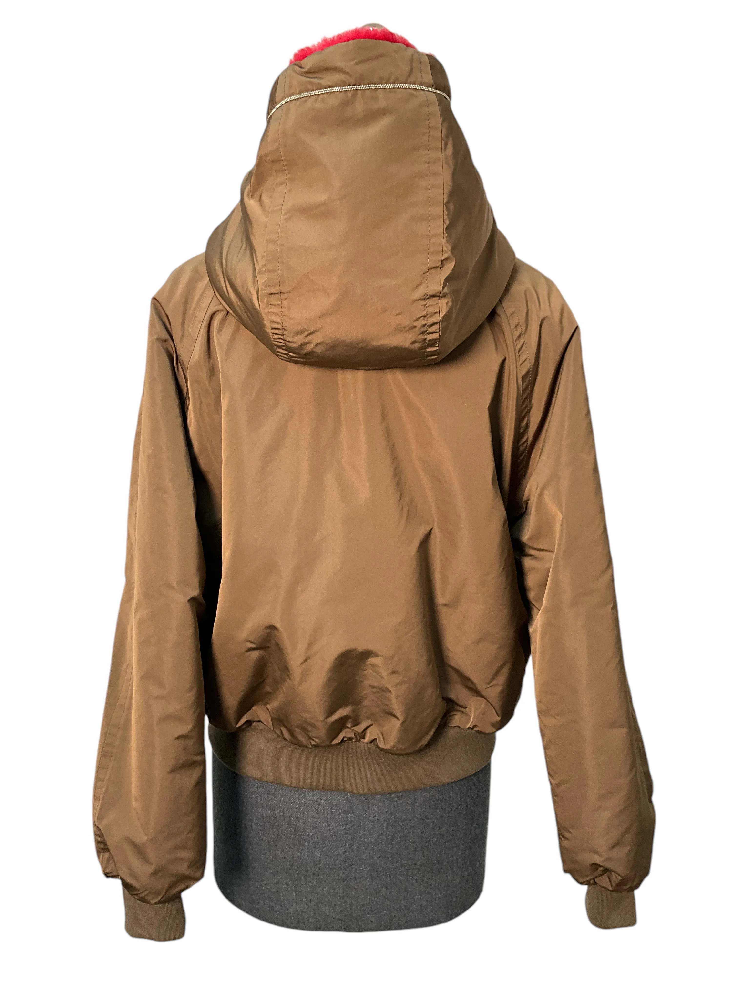 Brunello Cucinelli Reversible Cashemre Hooded Bomber Jacket Size S NWT