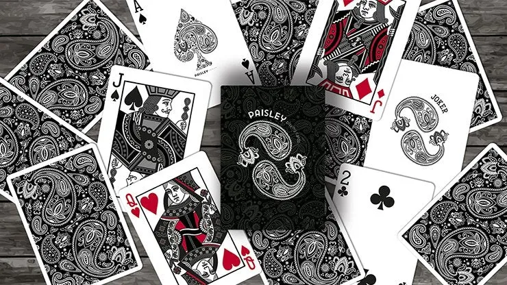 Diamon Playing Cards Paisley Edition (Black)