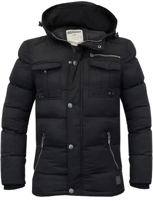 Durweston Padded Coat in Black - Dissident