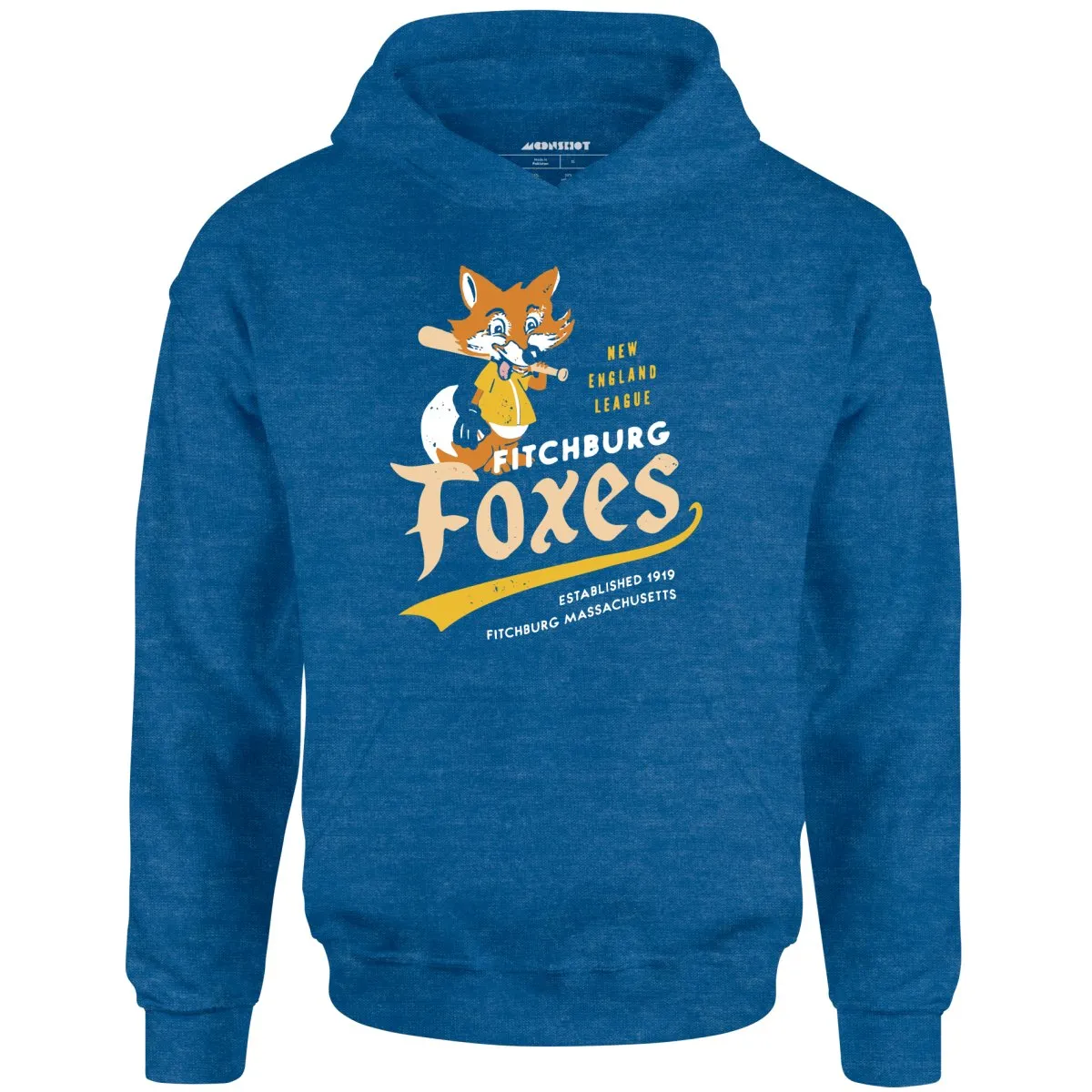 Fitchburg Foxes - Massachusetts - Vintage Defunct Baseball Teams - Unisex Hoodie