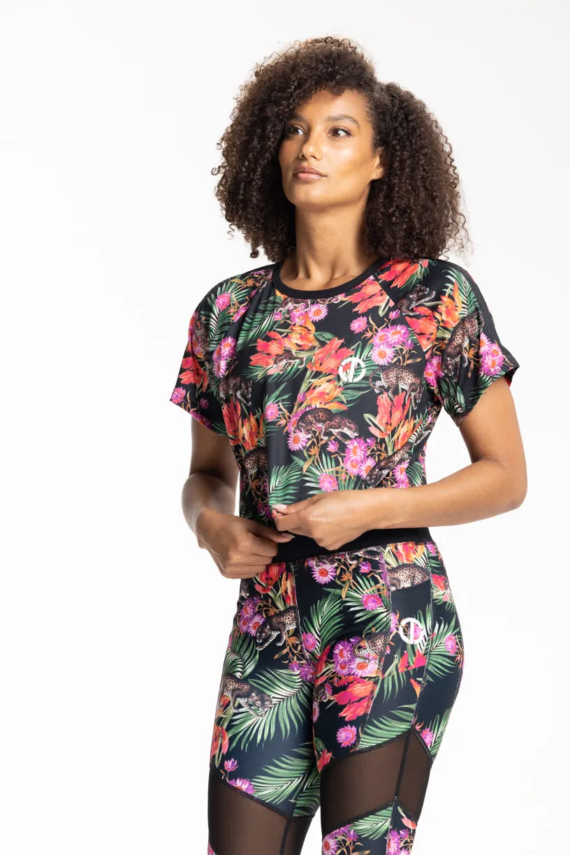 Floral Print Crop Top