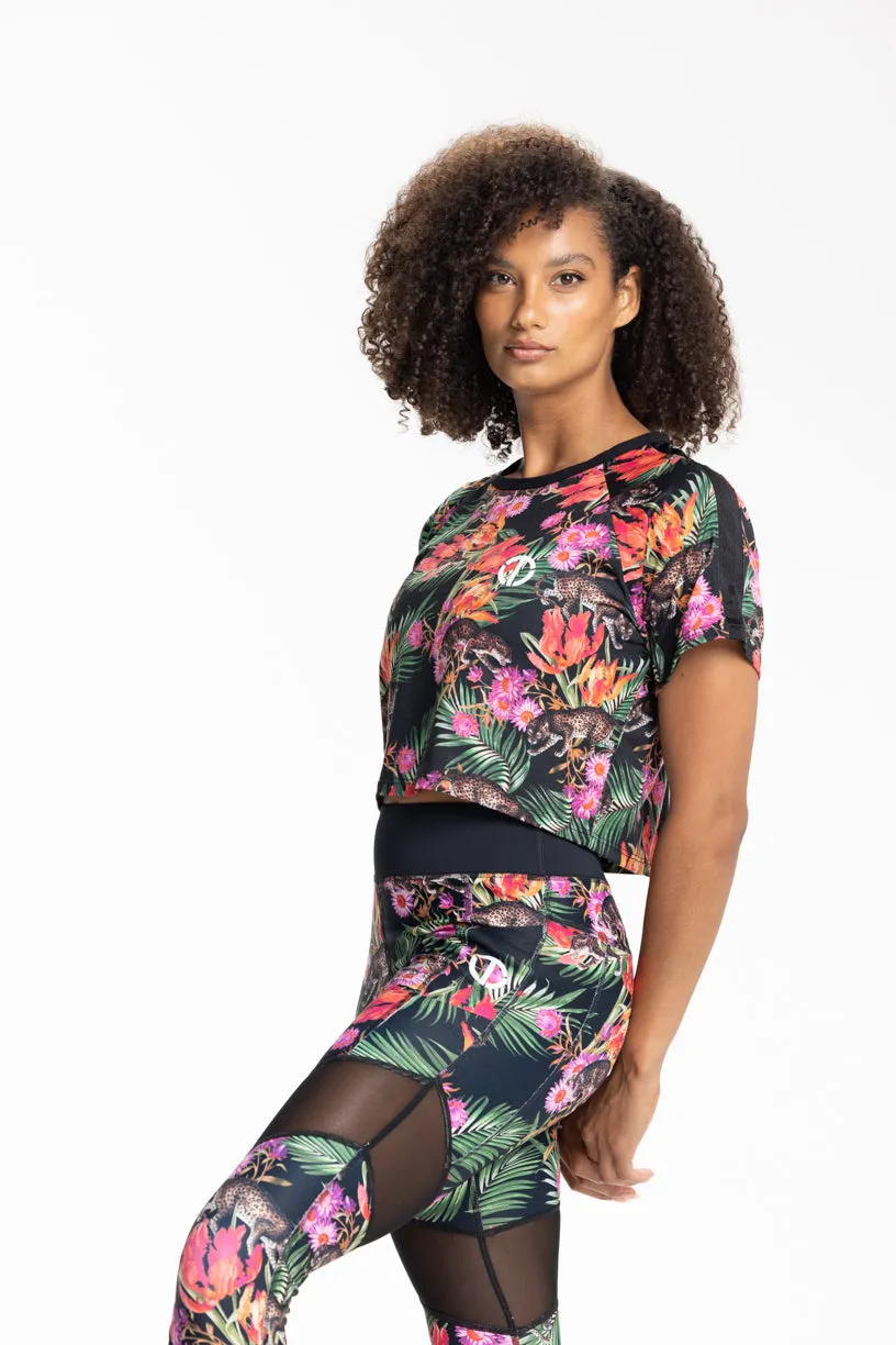 Floral Print Crop Top