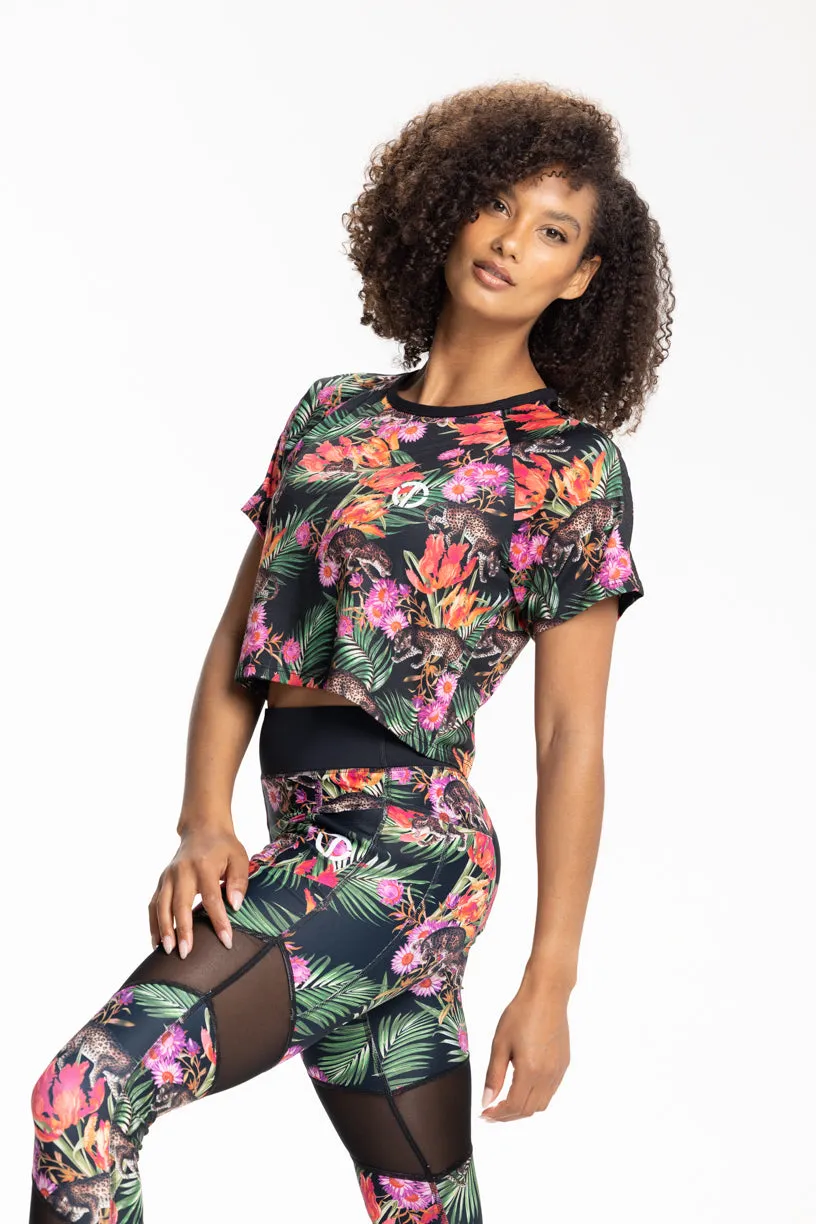 Floral Print Crop Top