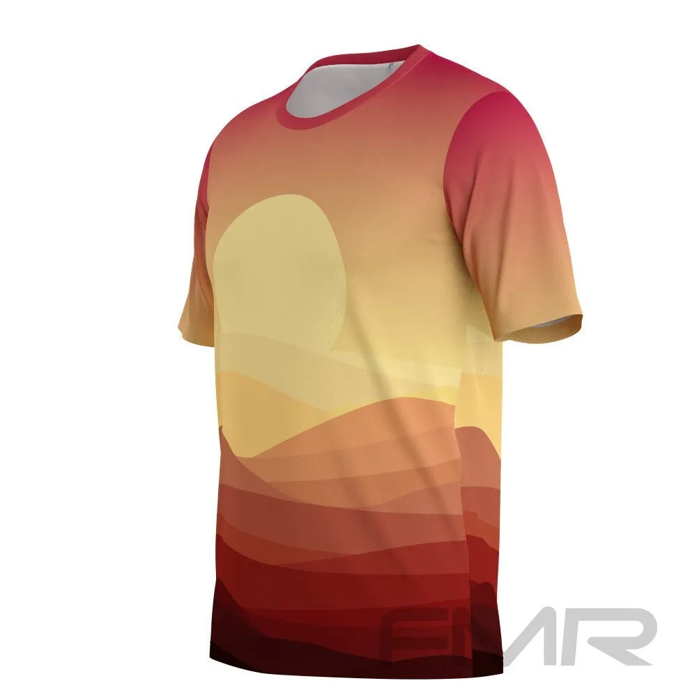 FMR Men's Dune Sunset Technical Short Sleeve Running Shirt