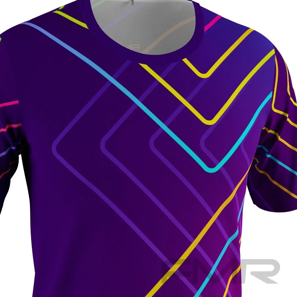 FMR Men's Neon Technical Short Sleeve Running T-Shirt