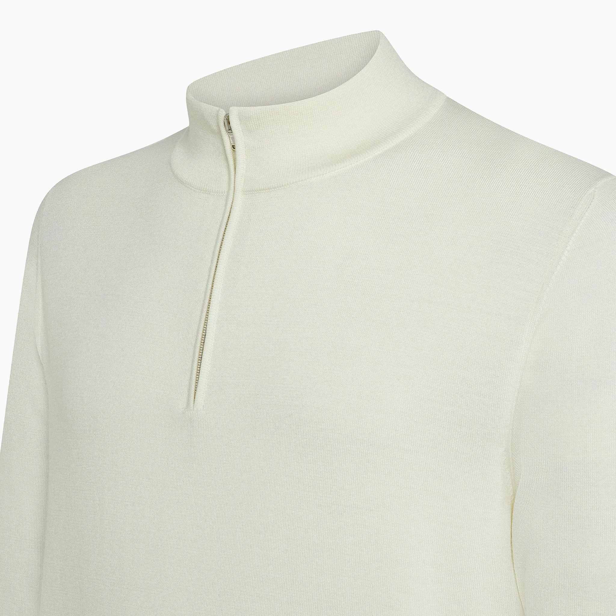 Guildford half zip jumper in Luxury 140's Wool