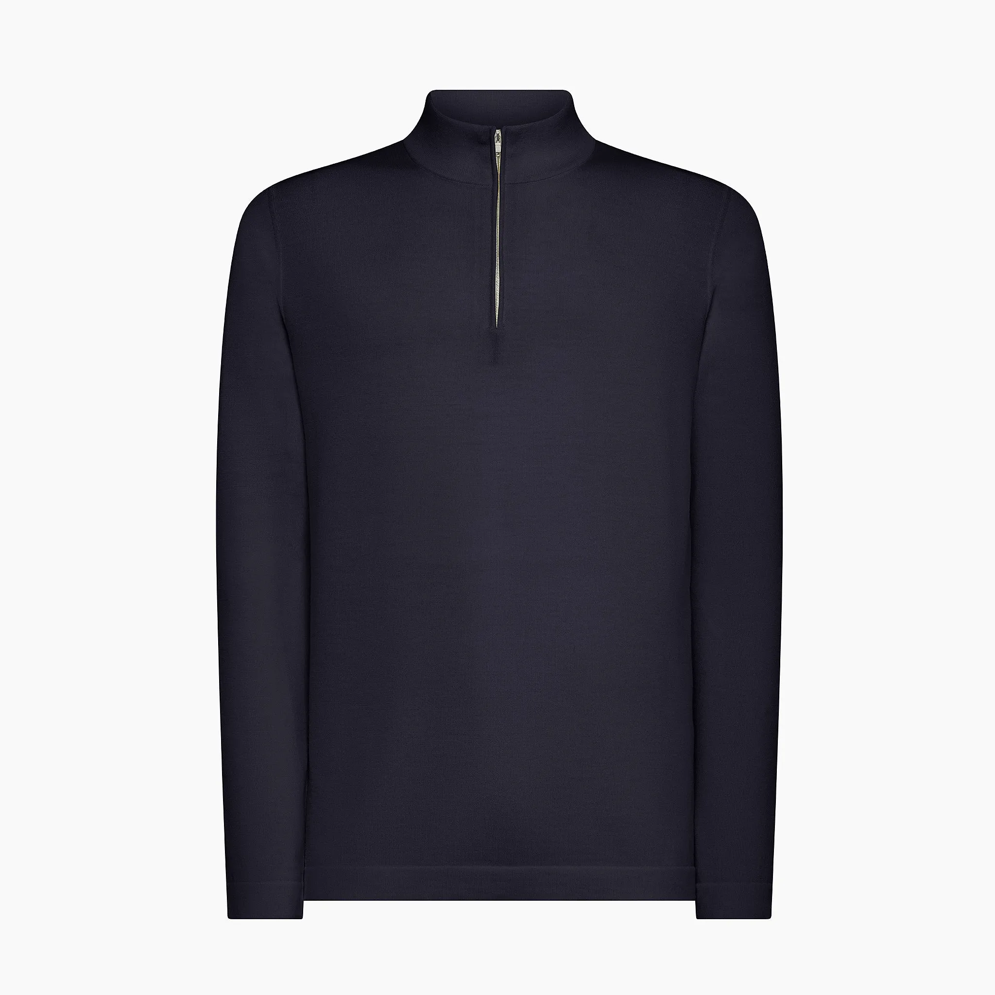 Guildford half zip jumper in Luxury 140's Wool