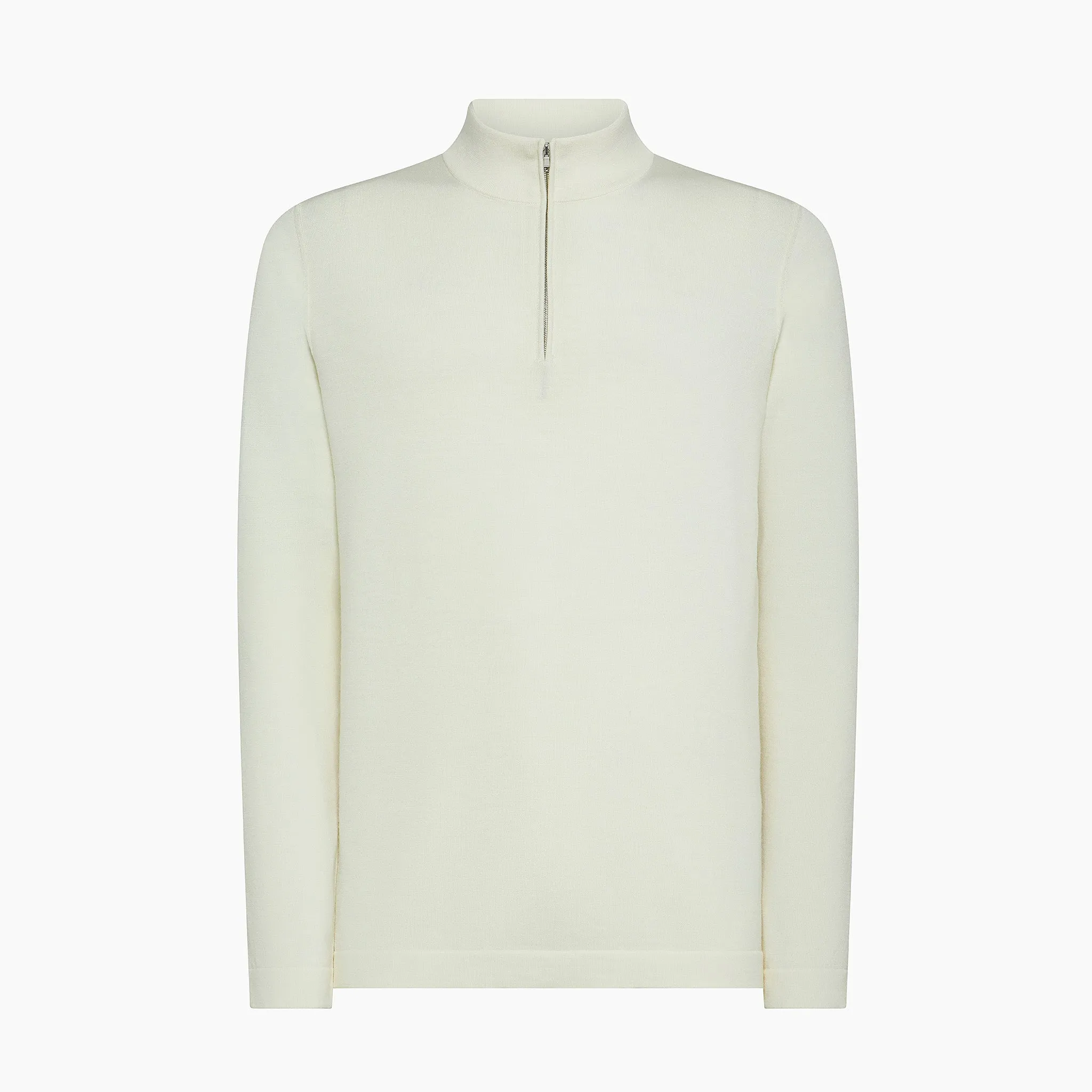 Guildford half zip jumper in Luxury 140's Wool