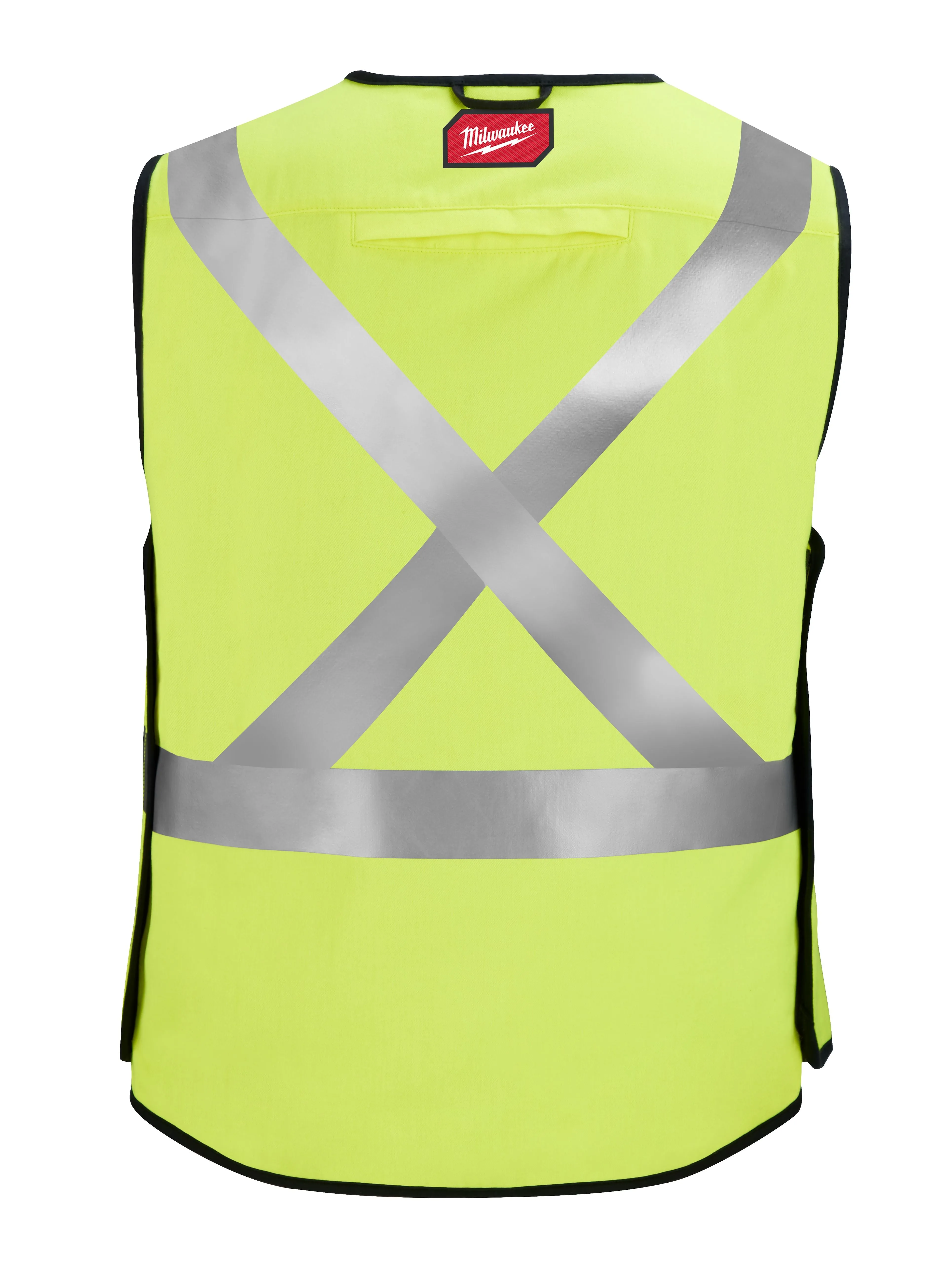 Hi-Vis Vest - Milwaukee® Class 2 Breakaway High Visibility Yellow Safety Vest, 7 Pack, 48-73-531
