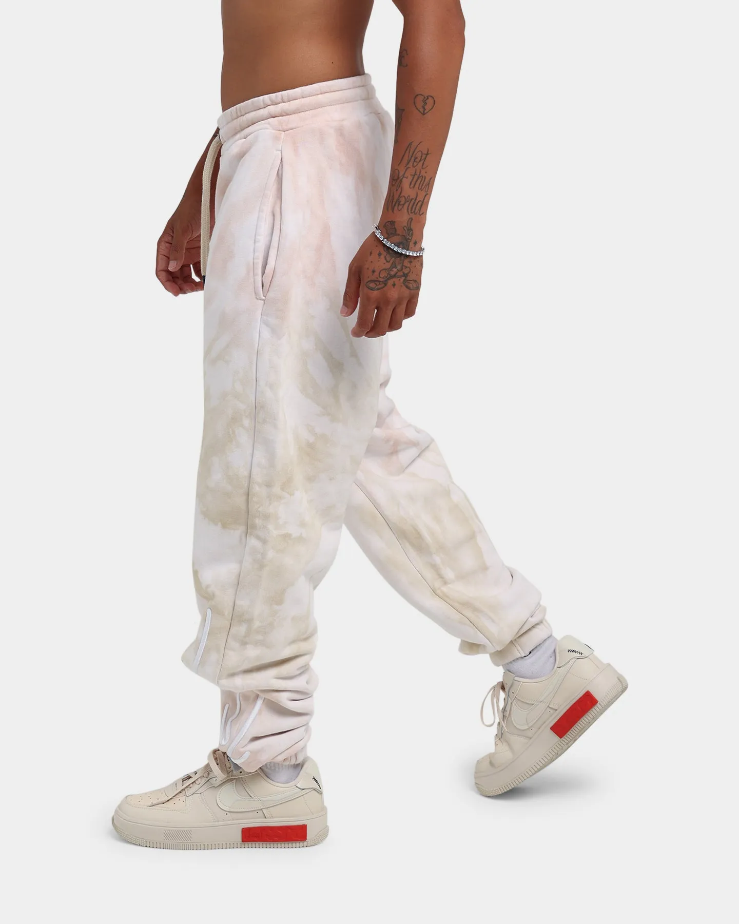 Karl Kani Signature Tie Dye Pants Light Sand