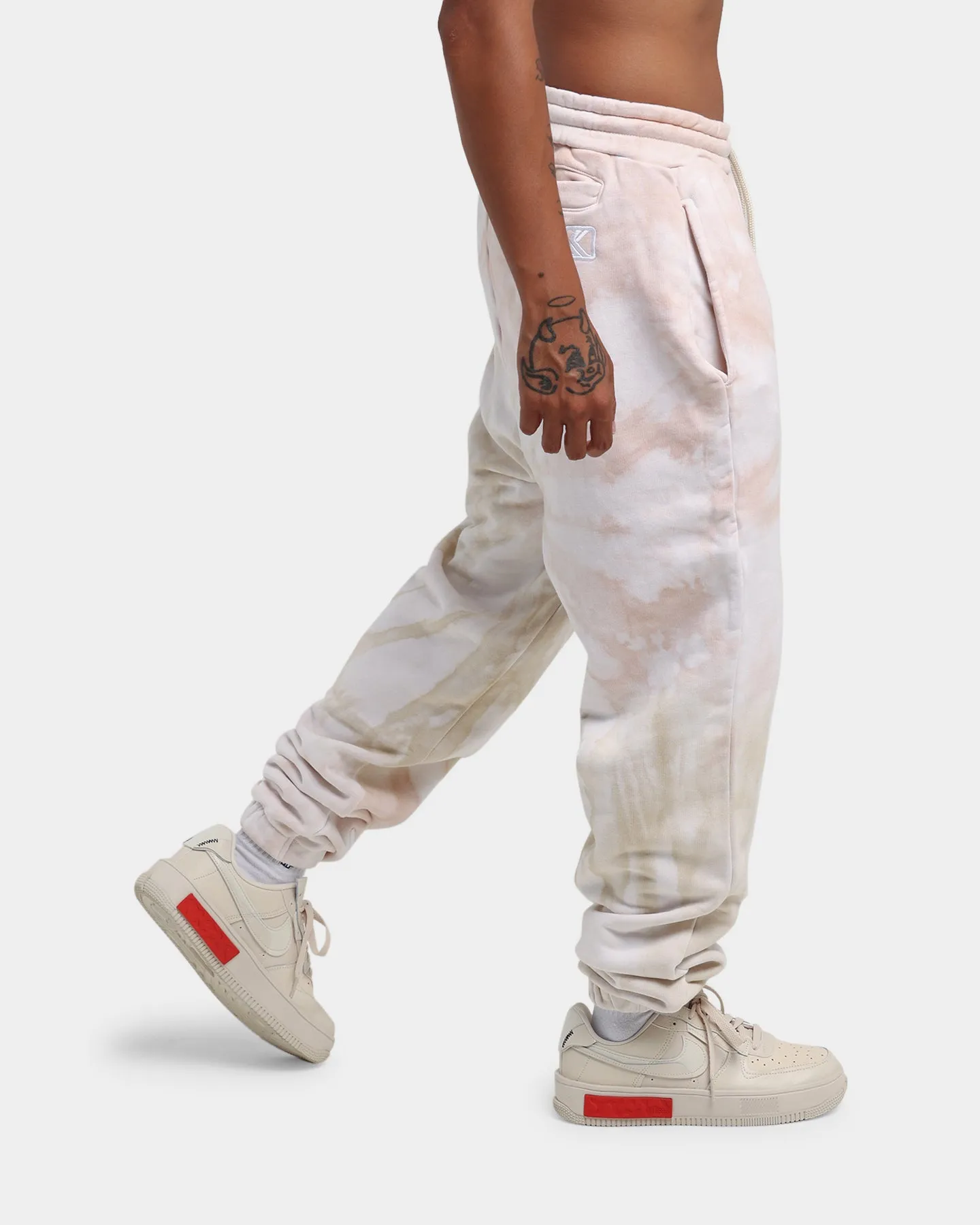 Karl Kani Signature Tie Dye Pants Light Sand