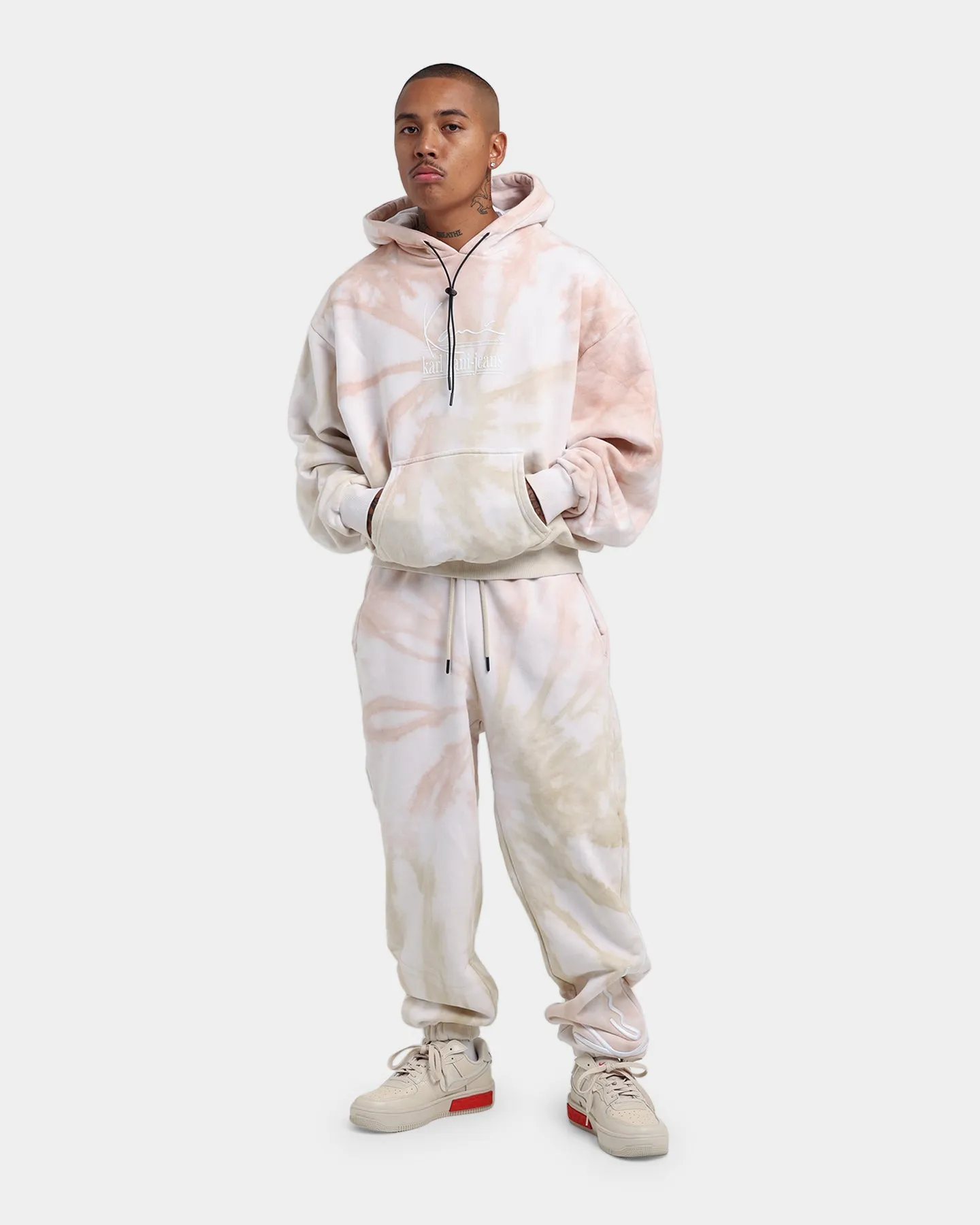Karl Kani Signature Tie Dye Pants Light Sand