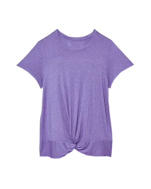 Marjoram Side Knot Tee | Purple