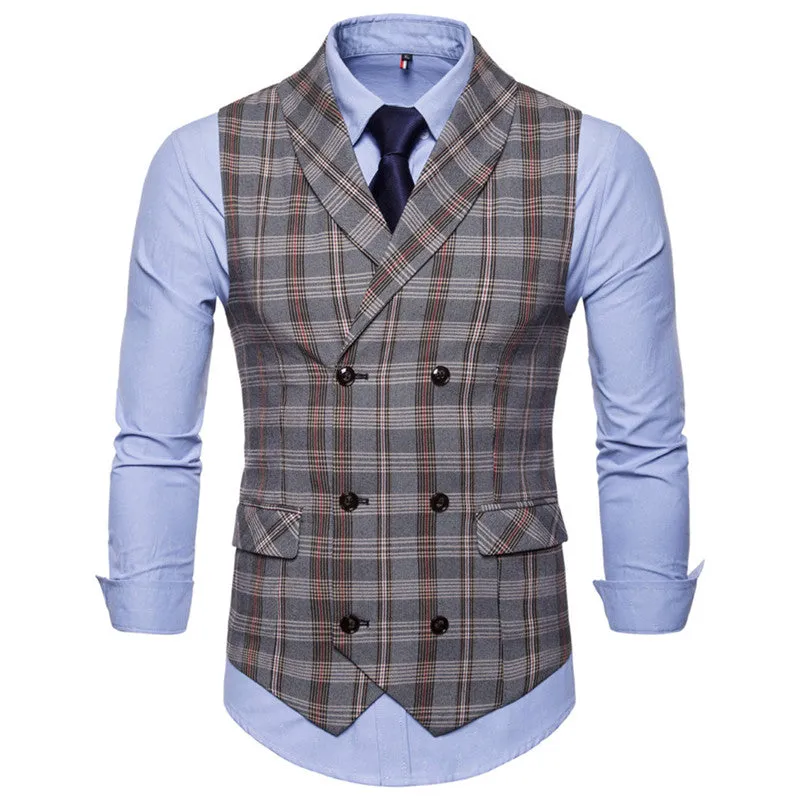 Men's Autumn Casual Plaid Vest
