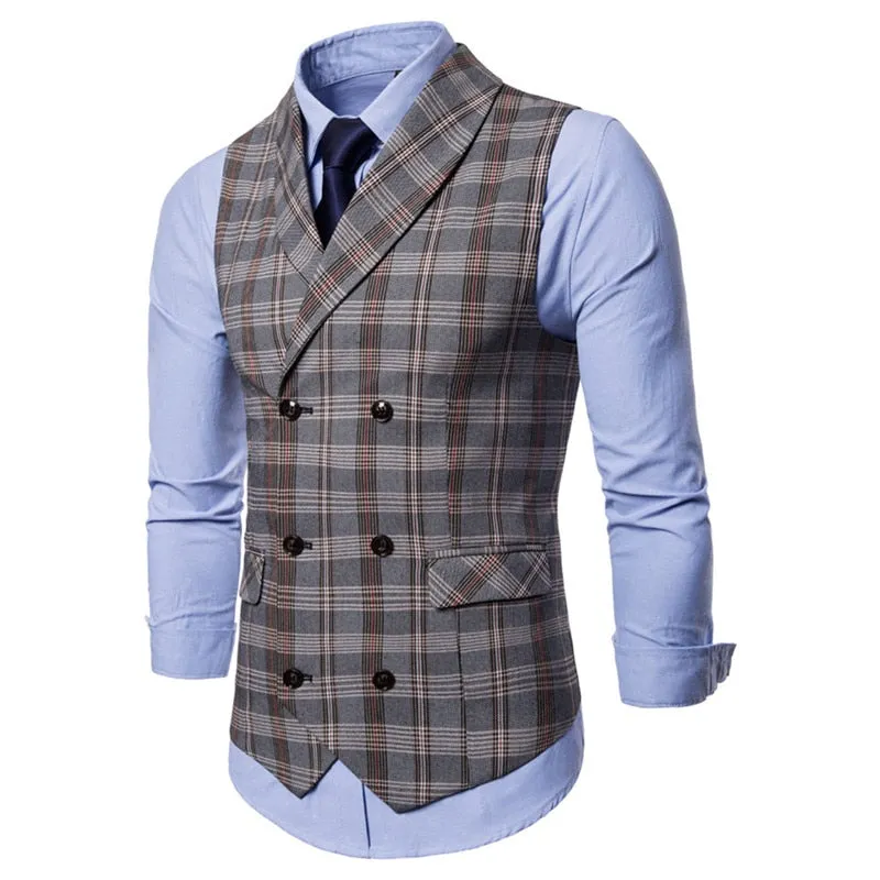Men's Autumn Casual Plaid Vest