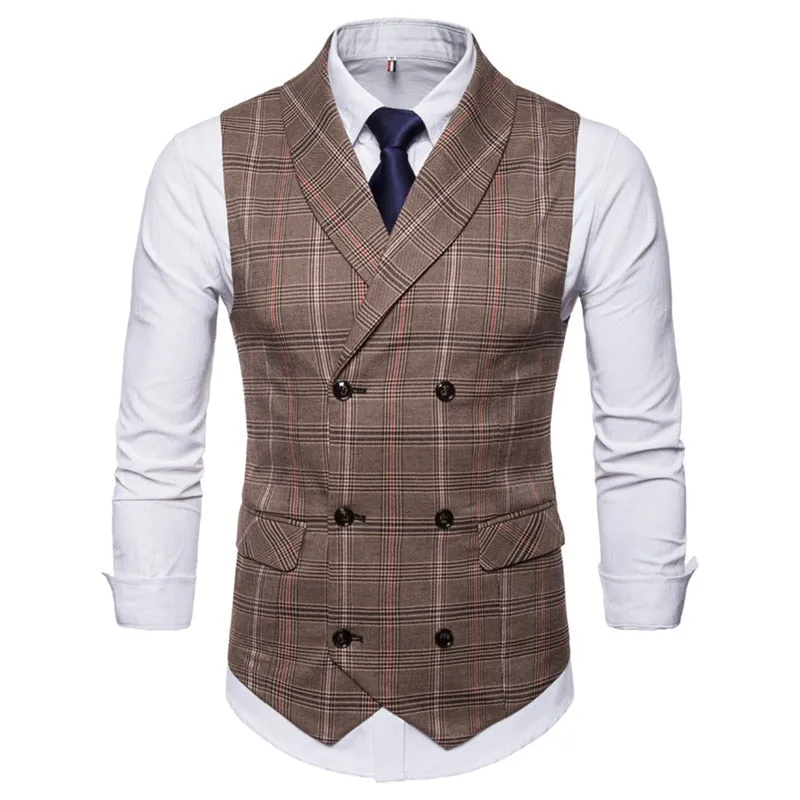 Men's Autumn Casual Plaid Vest