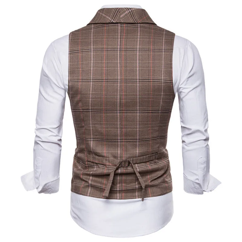 Men's Autumn Casual Plaid Vest
