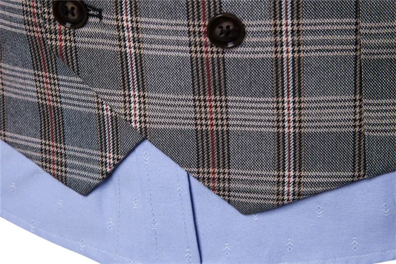 Men's Autumn Casual Plaid Vest