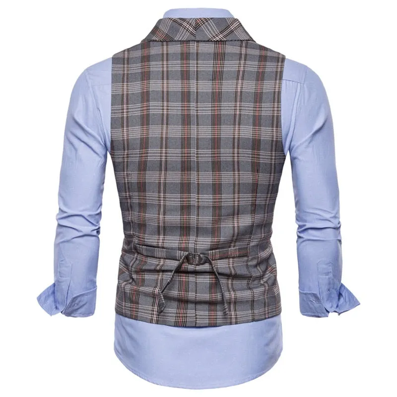 Men's Autumn Casual Plaid Vest