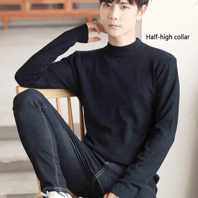 Men's Cashmere Turtleneck Sweater