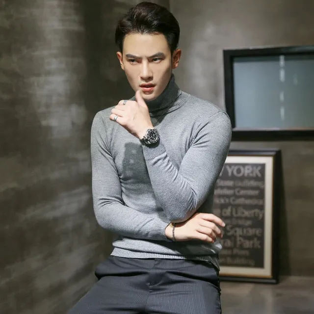 Men's Cashmere Turtleneck Sweater
