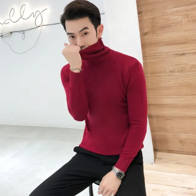 Men's Cashmere Turtleneck Sweater