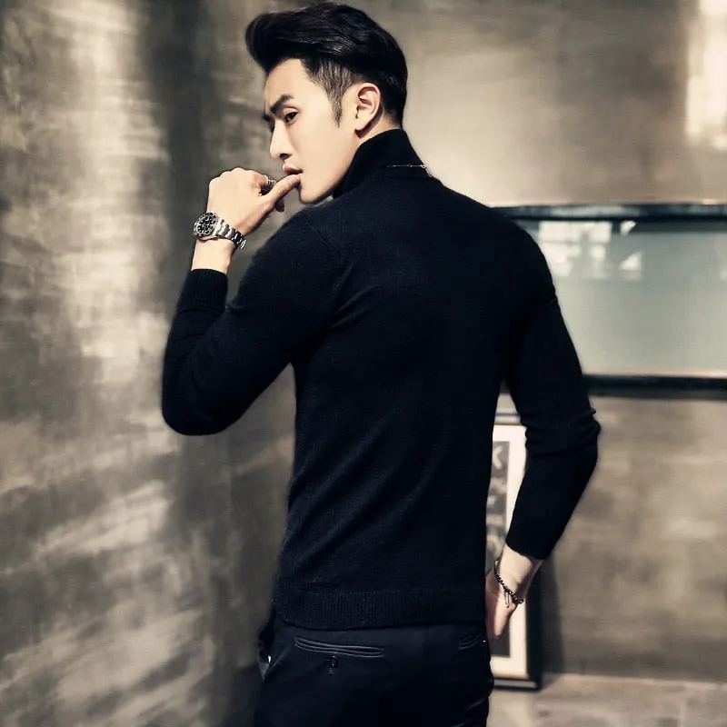 Men's Cashmere Turtleneck Sweater