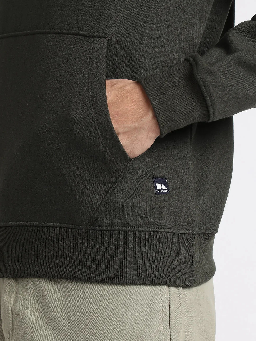 Men's Olive Hooded Sweatshirt