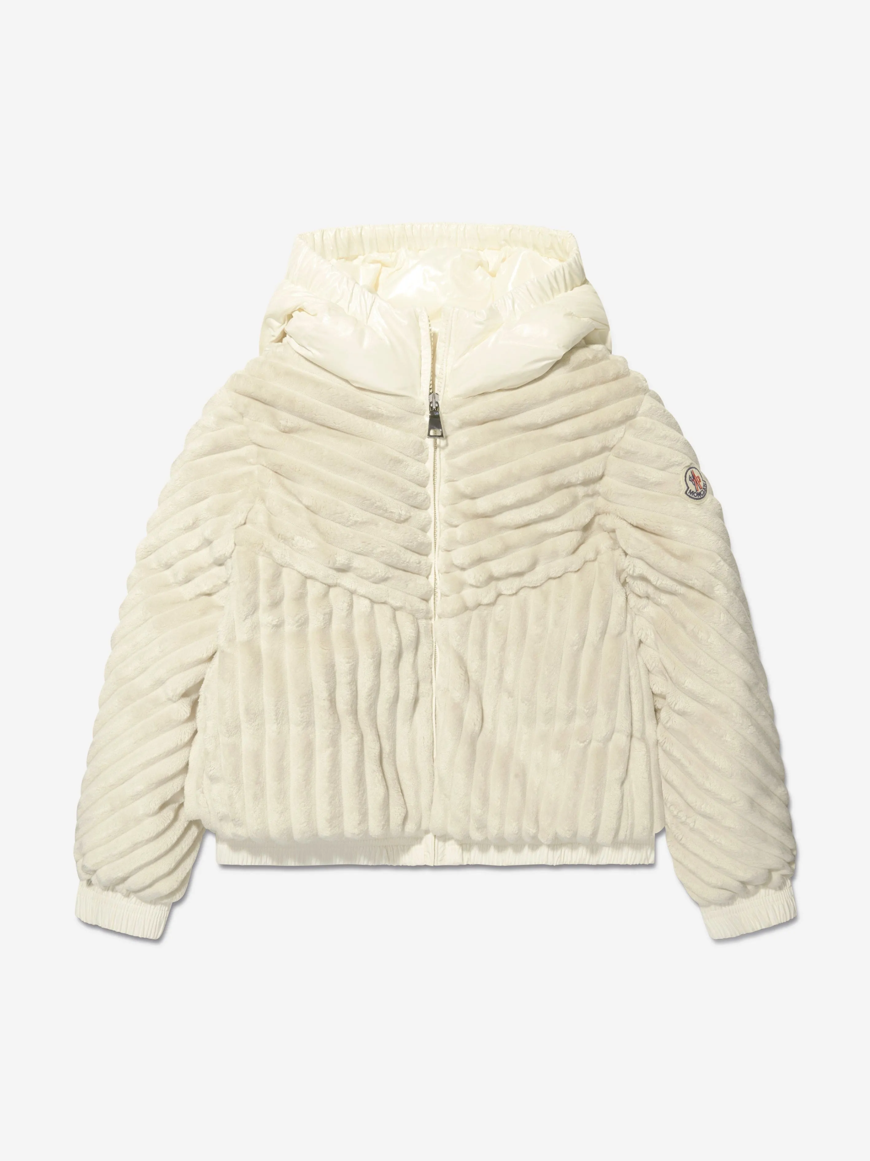 Moncler Enfant Girls Down Pedrix Jacket in Ivory