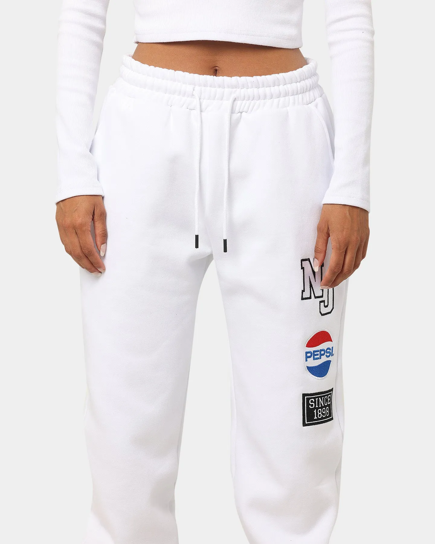Nana Judy Women's Pepsi Track Pants White