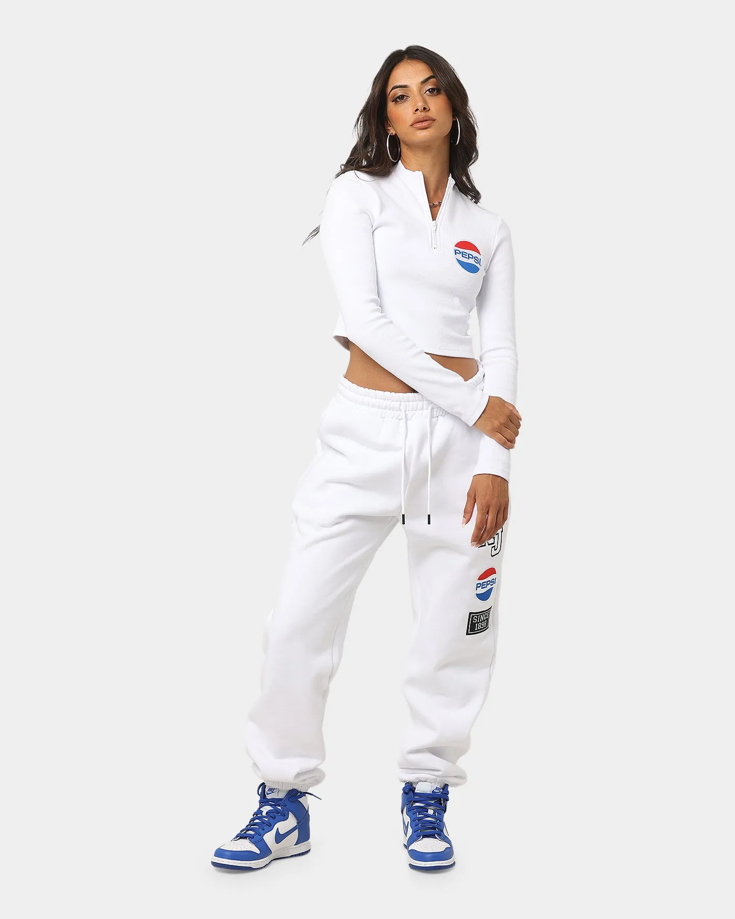 Nana Judy Women's Pepsi Track Pants White