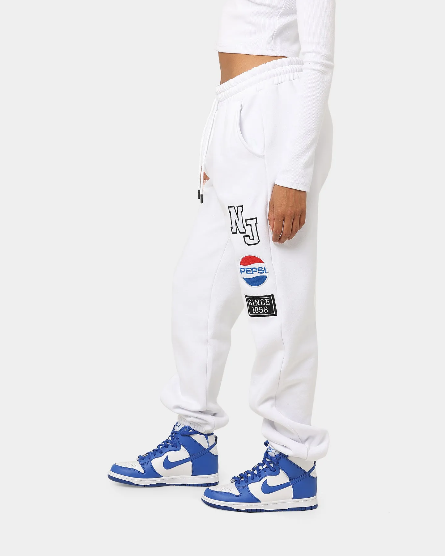 Nana Judy Women's Pepsi Track Pants White