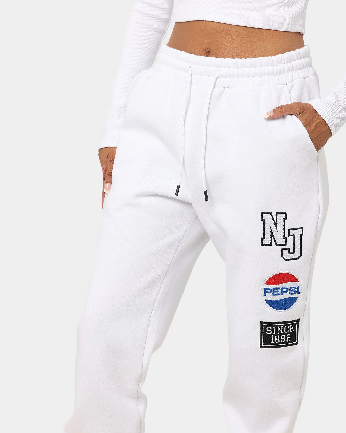 Nana Judy Women's Pepsi Track Pants White