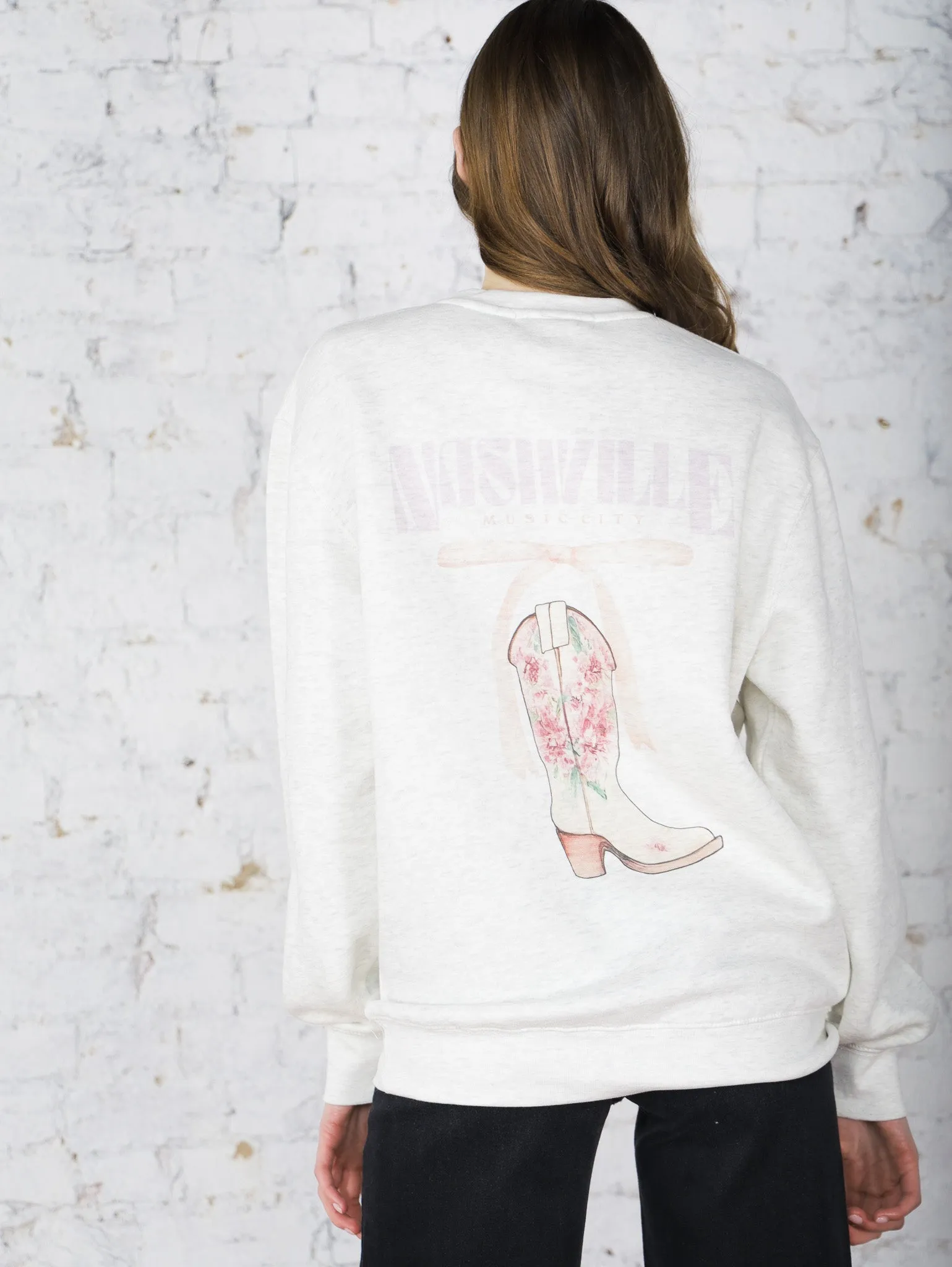 Nashville Boot & Bow Sweatshirt