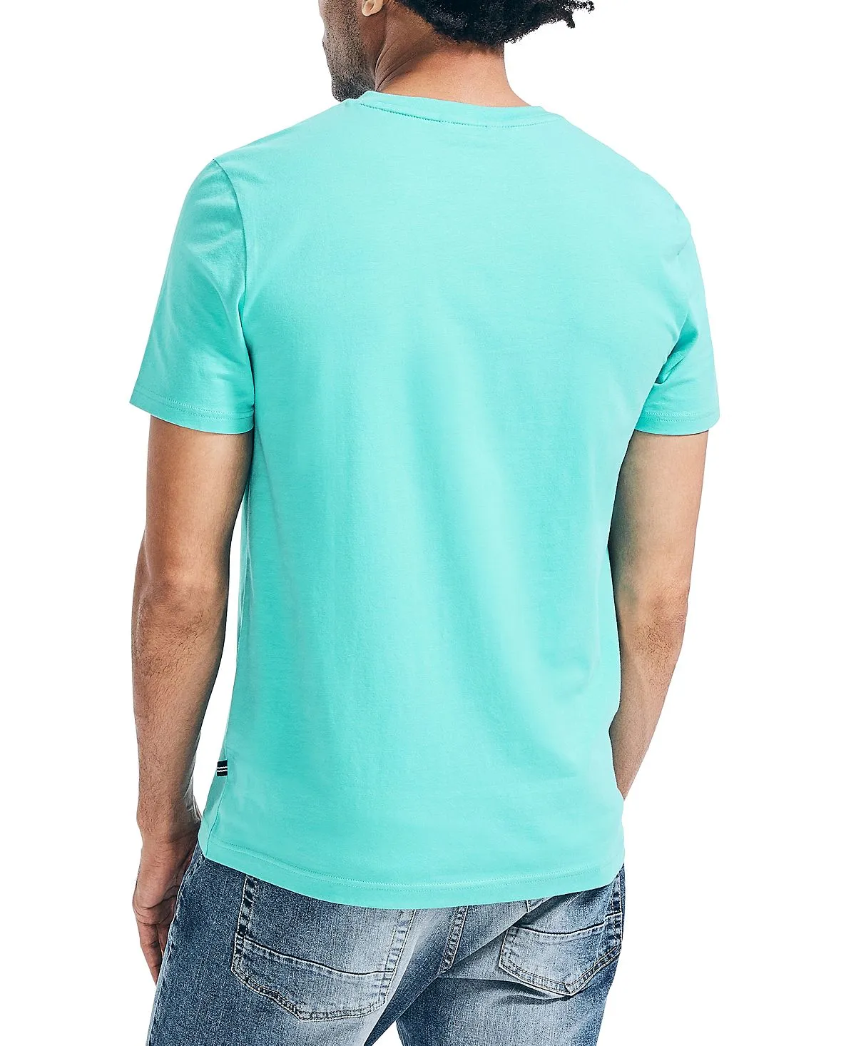 Nautica Men's Regular Fit J-Class Logo Cotton V-Neck T-Shirt , multi