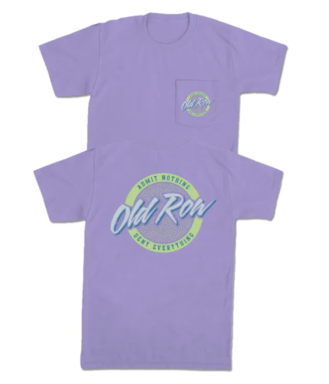 Old Row Circle Logo Pocket Tee - Violet