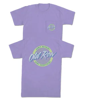 Old Row Circle Logo Pocket Tee - Violet