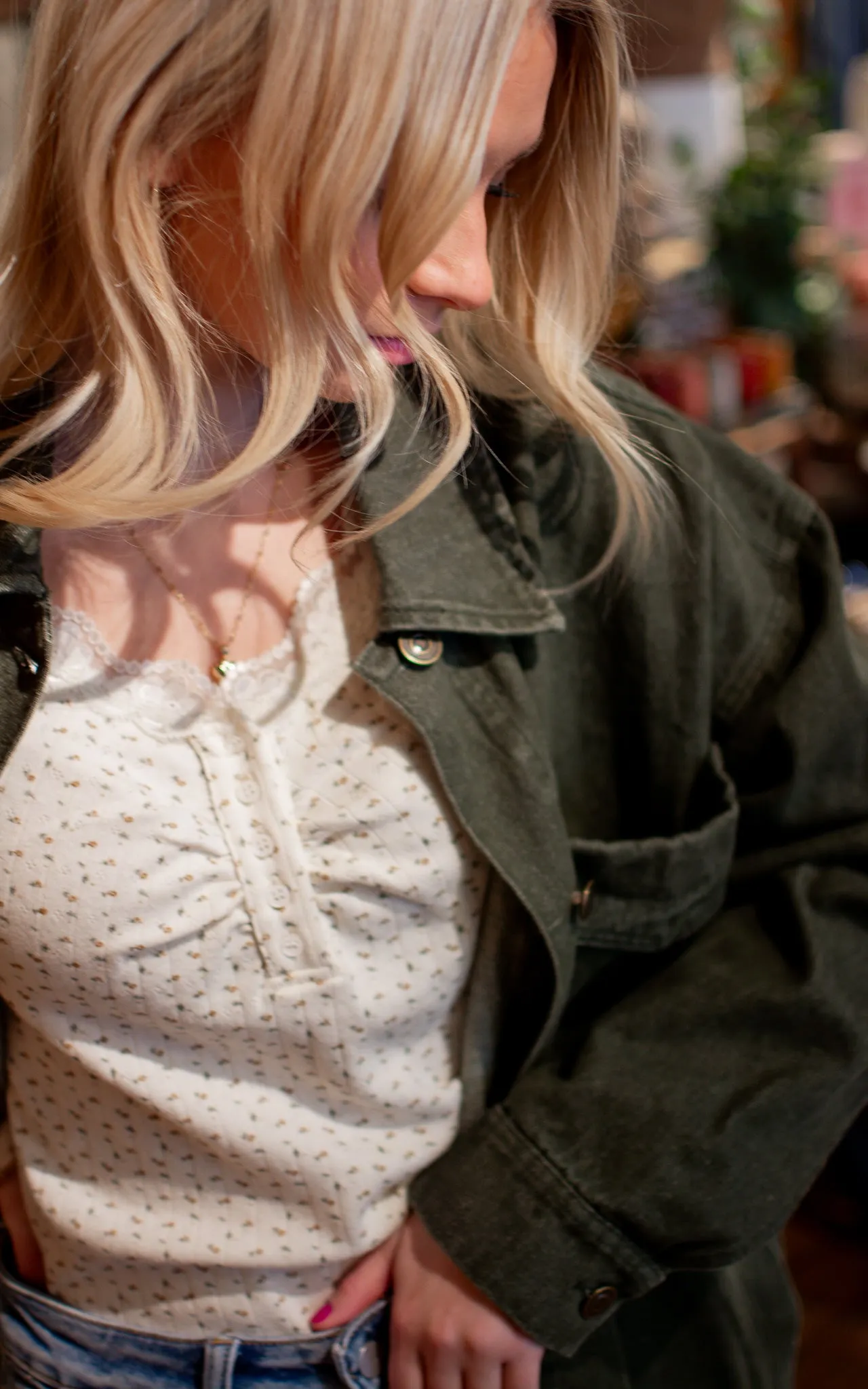 Olive Washed Utility Jacket