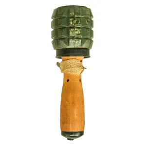 Original Cold War Hungarian 42/48 M Training Hand Grenade with Fragmentation Sleeve - Inert