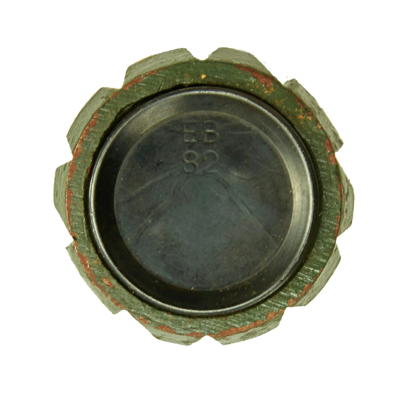 Original Cold War Hungarian 42/48 M Training Hand Grenade with Fragmentation Sleeve - Inert