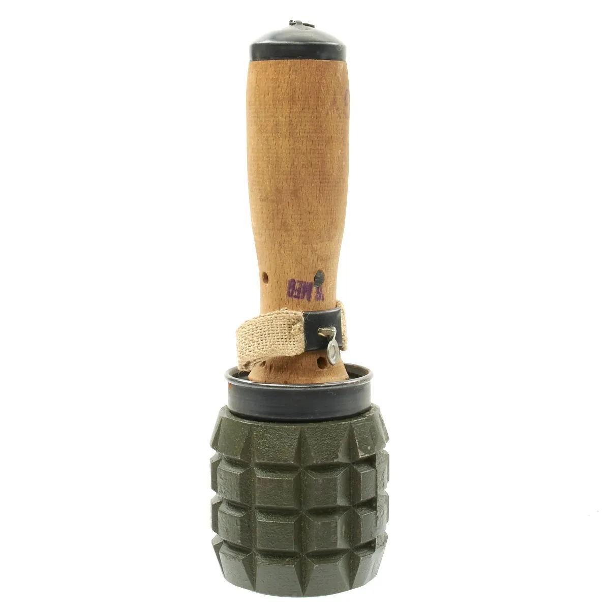 Original Hungarian 42/48 M Training Hand Grenade with Fragmentation Sleeve