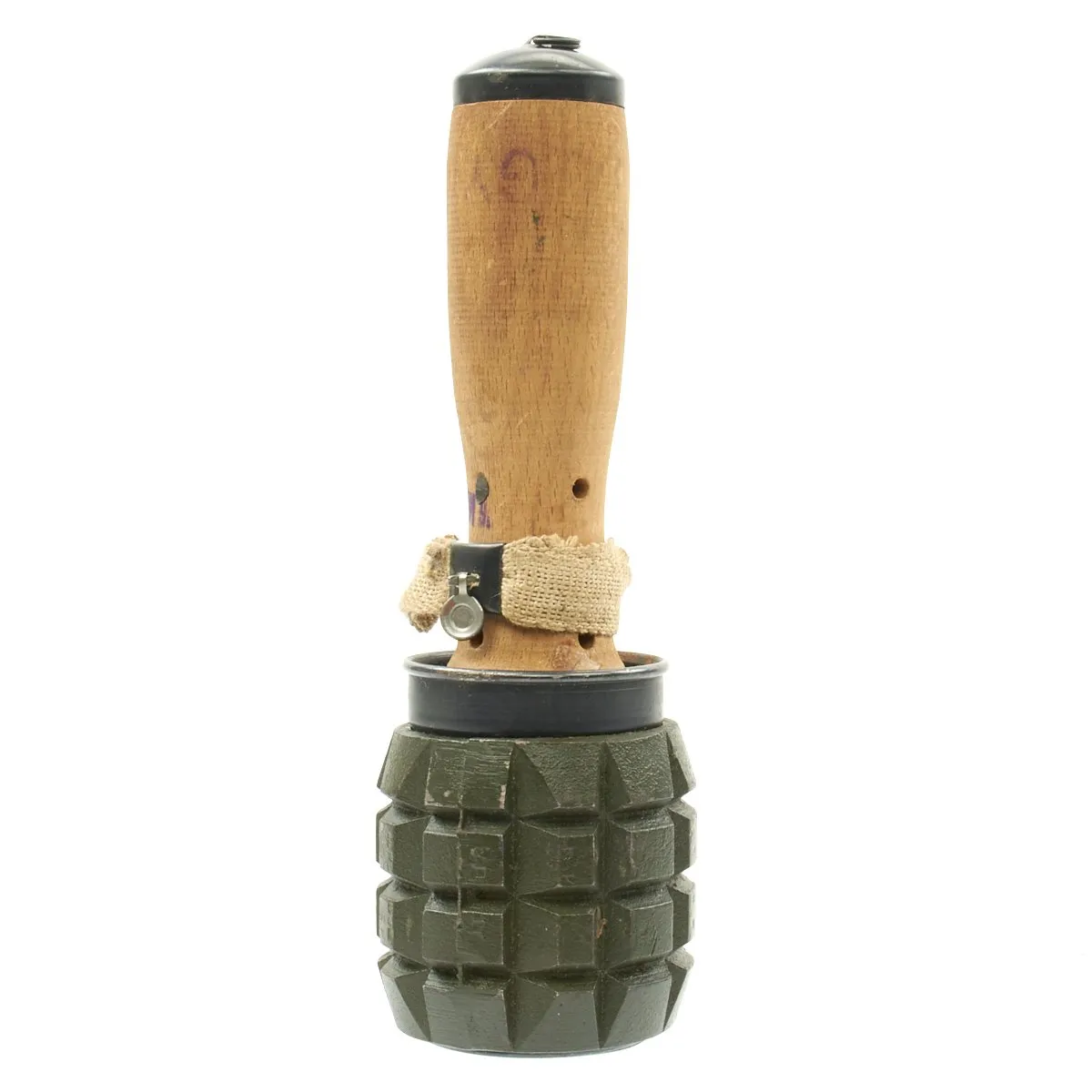 Original Hungarian 42/48 M Training Hand Grenade with Fragmentation Sleeve
