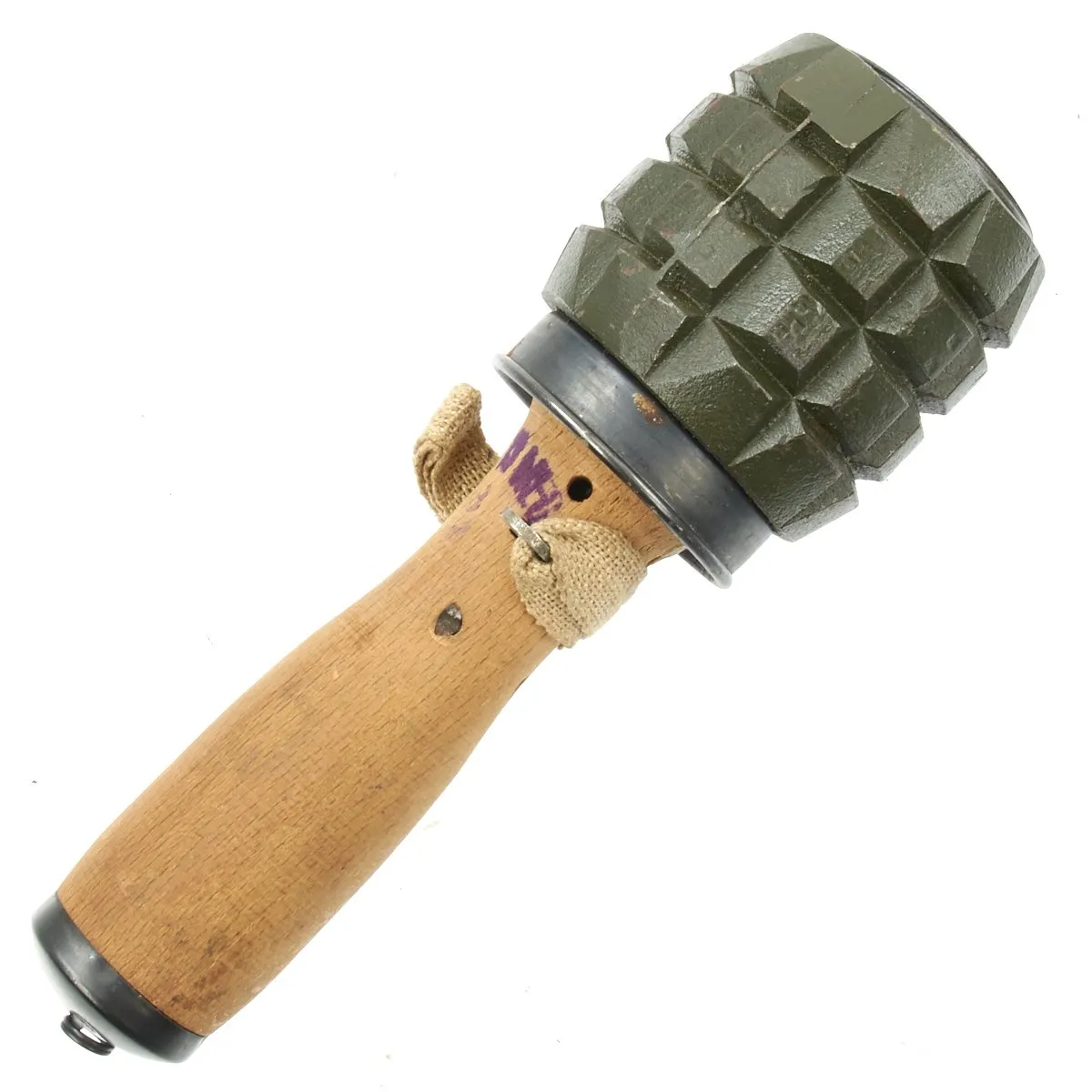 Original Hungarian 42/48 M Training Hand Grenade with Fragmentation Sleeve