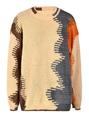 Pre Order:  Waves Long Sleeve Knit Sweater