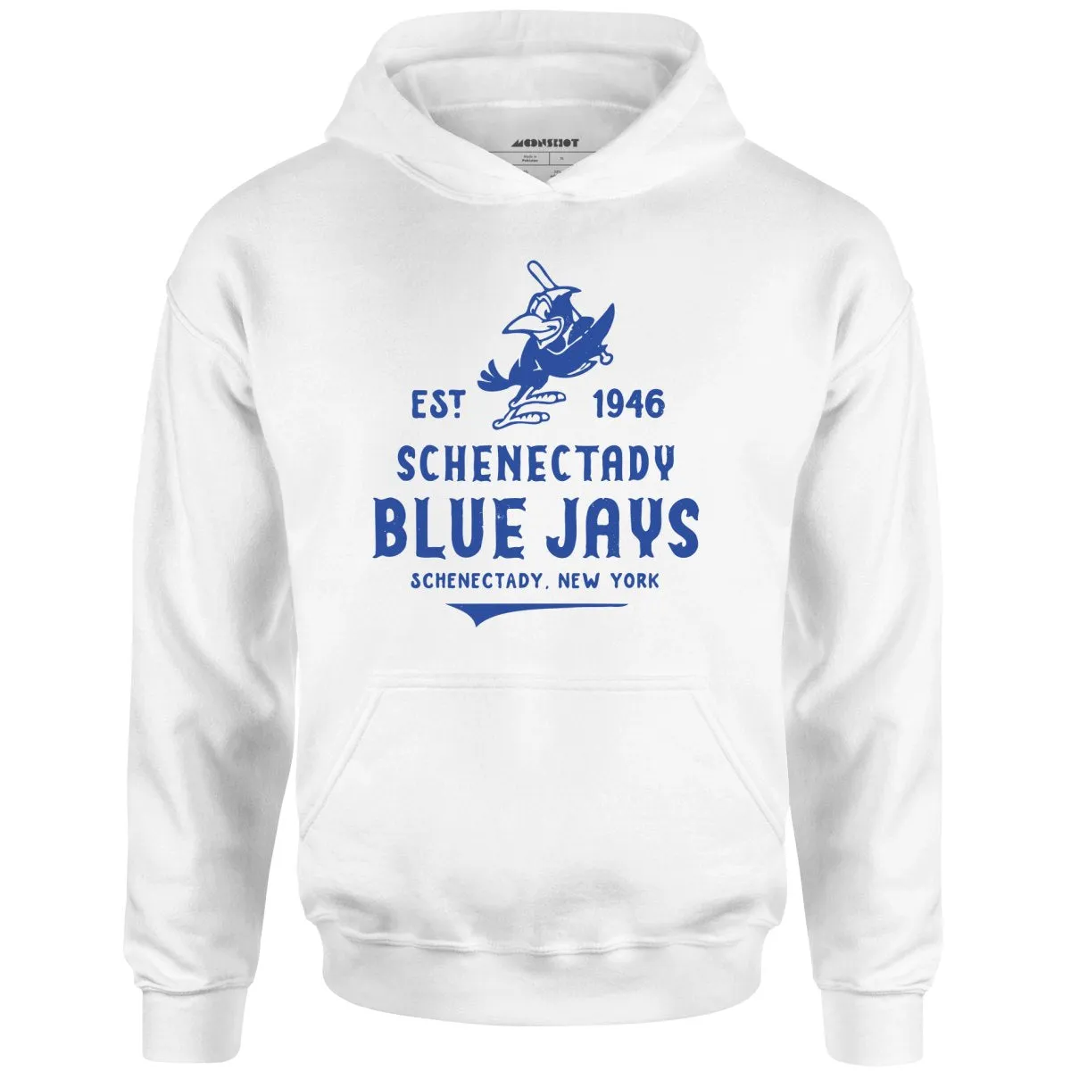 Schenectady Blue Jays - New York - Vintage Defunct Baseball Teams - Unisex Hoodie